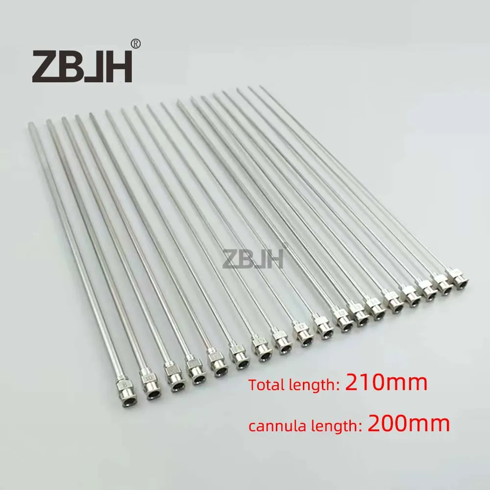 Toda a Agulha Distribuidora da Colagem do Metal Agulha do Comprimento da Cânula Ponta sem Corte Opcional 8g10g11g12g 25g26g 200 mm Peças