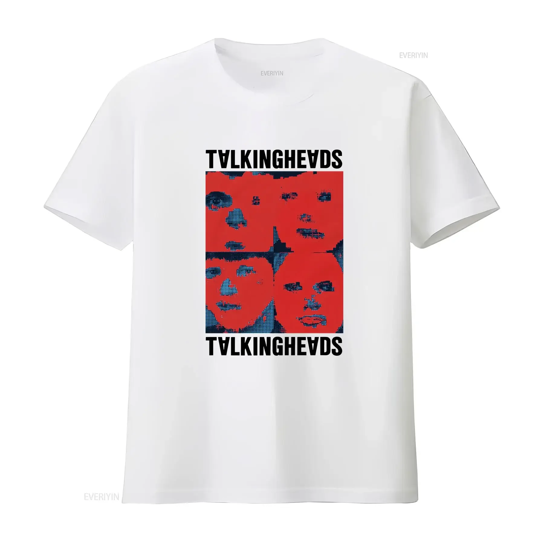 Talking Heads Remain In Light Vintage Band shirt vintage Washed Slightly Stretched designer clothes streetwear homme Casual