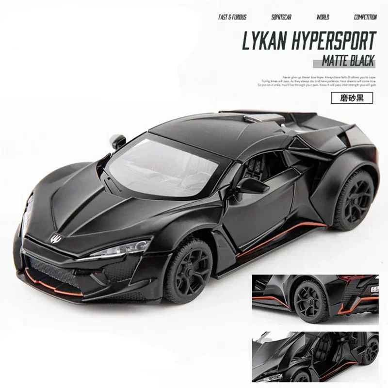 1:32 واط موتورز Lykan FENYR SUPERSPORT الرياضة سبيكة سيارة نموذج Diecasts ولعبة المركبات لعبة مجسمة سيارة مجموعة معدنية موضة Ornam