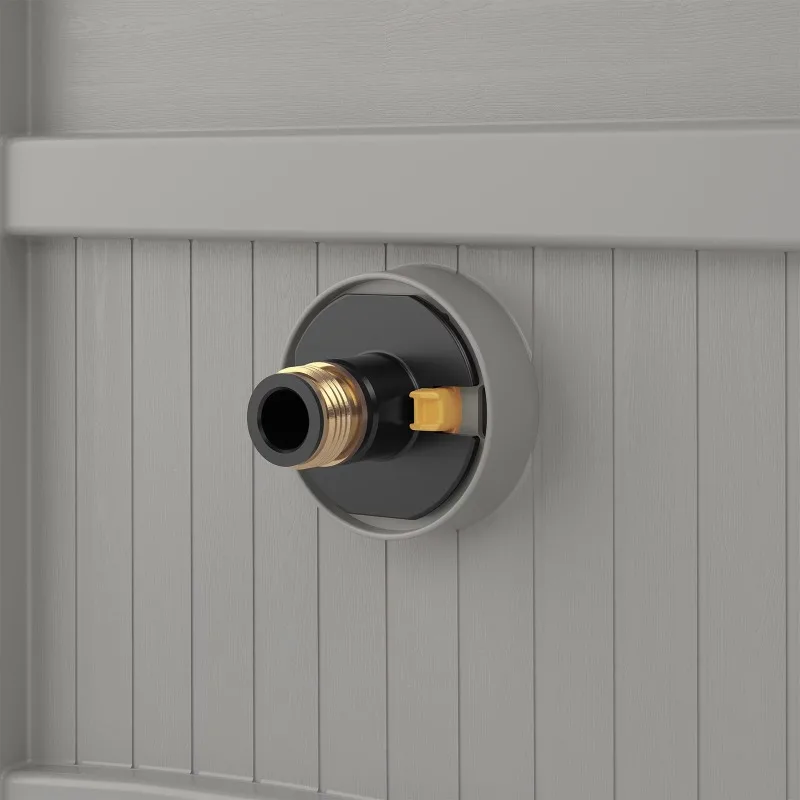 Avvolgitubo a scomparsa Suncast da 100 piedi, grigio