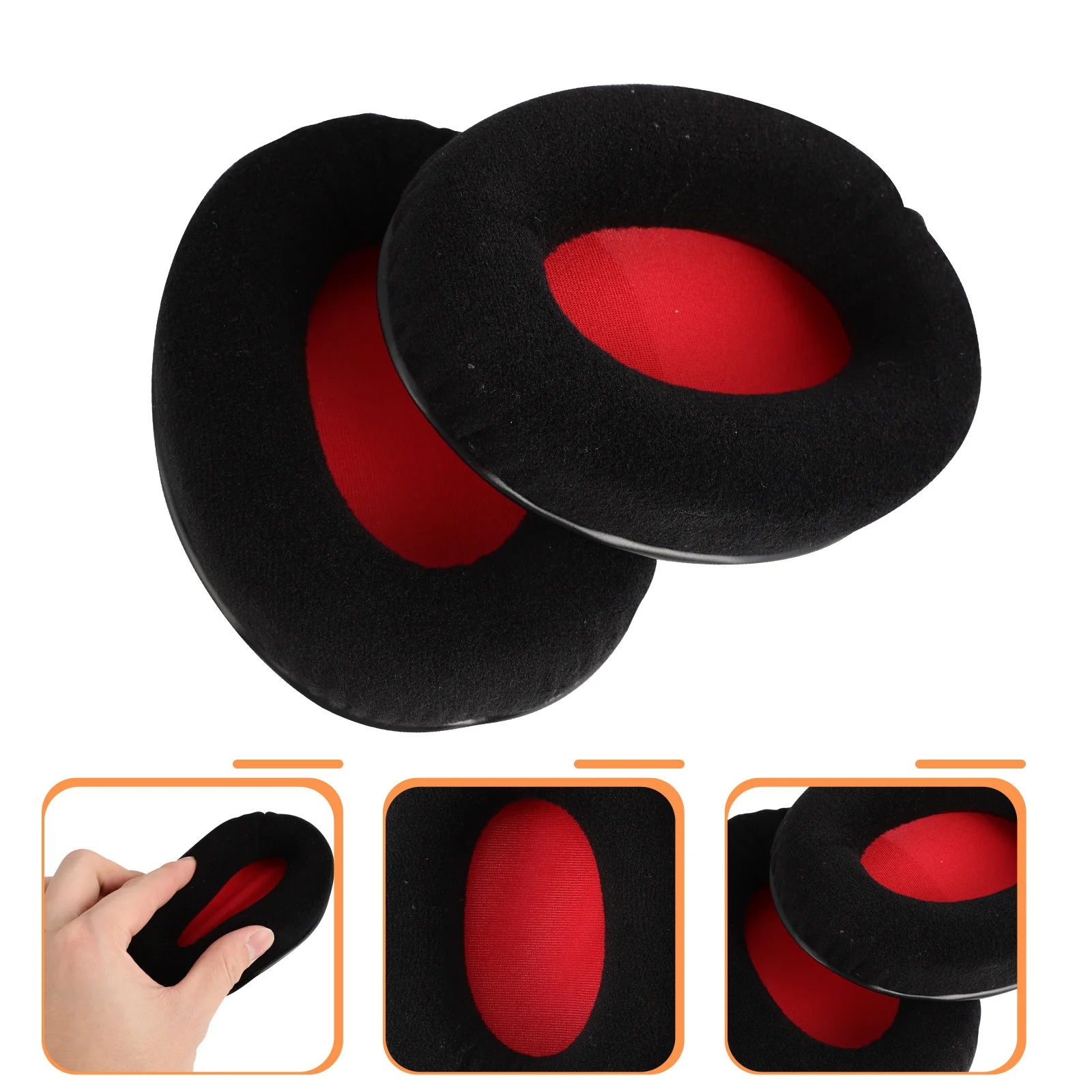 

2Pcs Earphone Sponge Protective Sleeves Soft High Elastic Comfort Cushion Replacement Headphone Pads Noise Isolation Headset