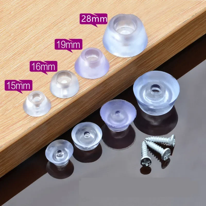 

Silicone Transparent Chair Leg Caps Non-slip Feet Pads Sofa Foot Covers Floor Furniture Legs Protector Pad without screws