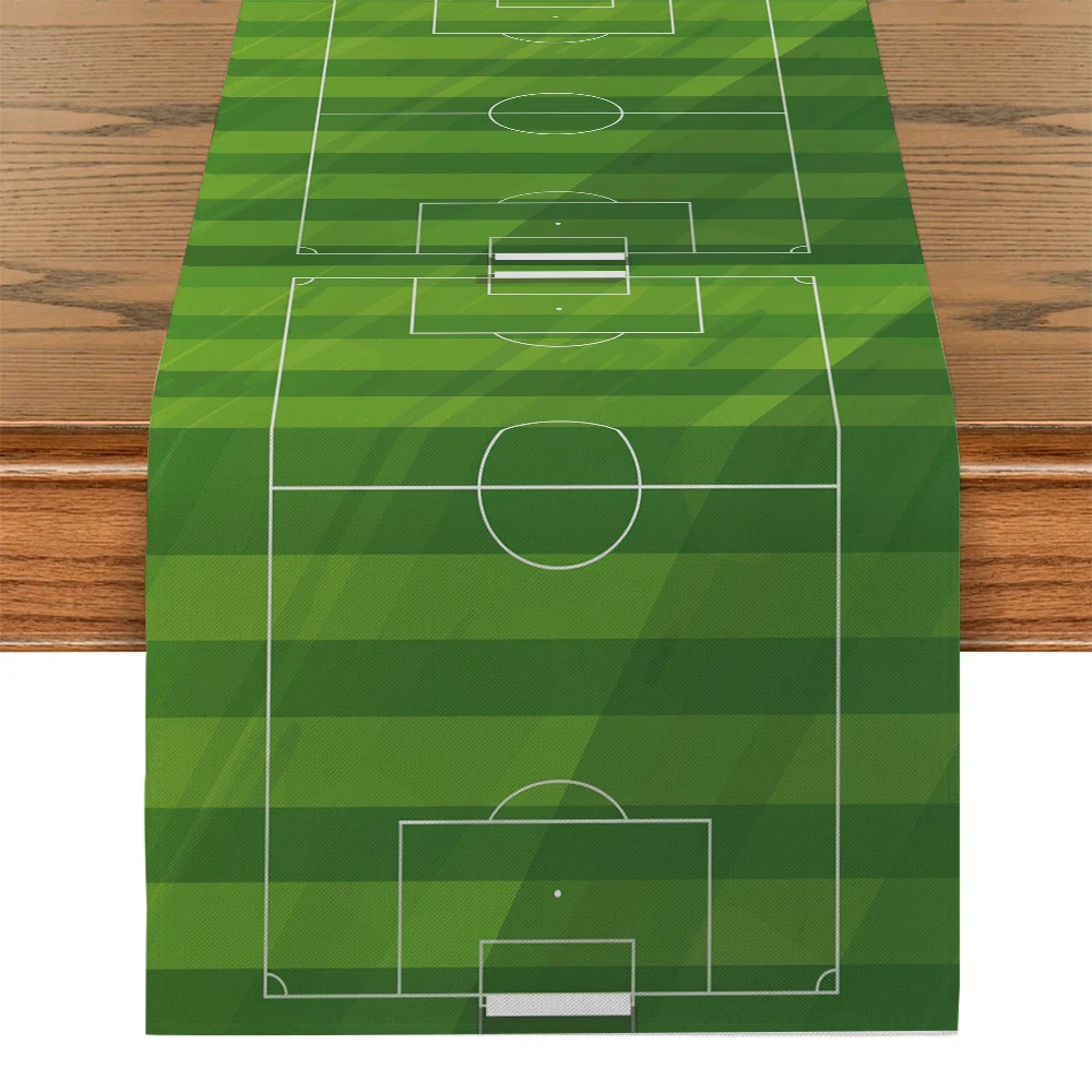 Football Stadium Football European Cup Table Runner Kitchen Dining Decoration Table Runners Holiday Decorations Room Decor