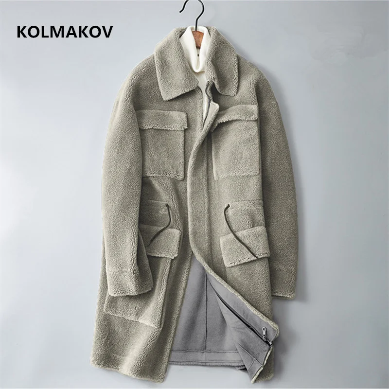 KOLMAKOV 2024 winter Men's Clothing Fashion coats Mens keep warm Windbreakers thicken Mans Trench Coat Size M-3XL Overcoats Men