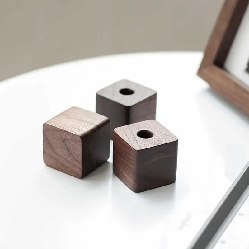 Creative Wooden Pen Holder Large Capacity Desktop Storage Organizer Natural Wood Craft for Office Home Study Desk Decor