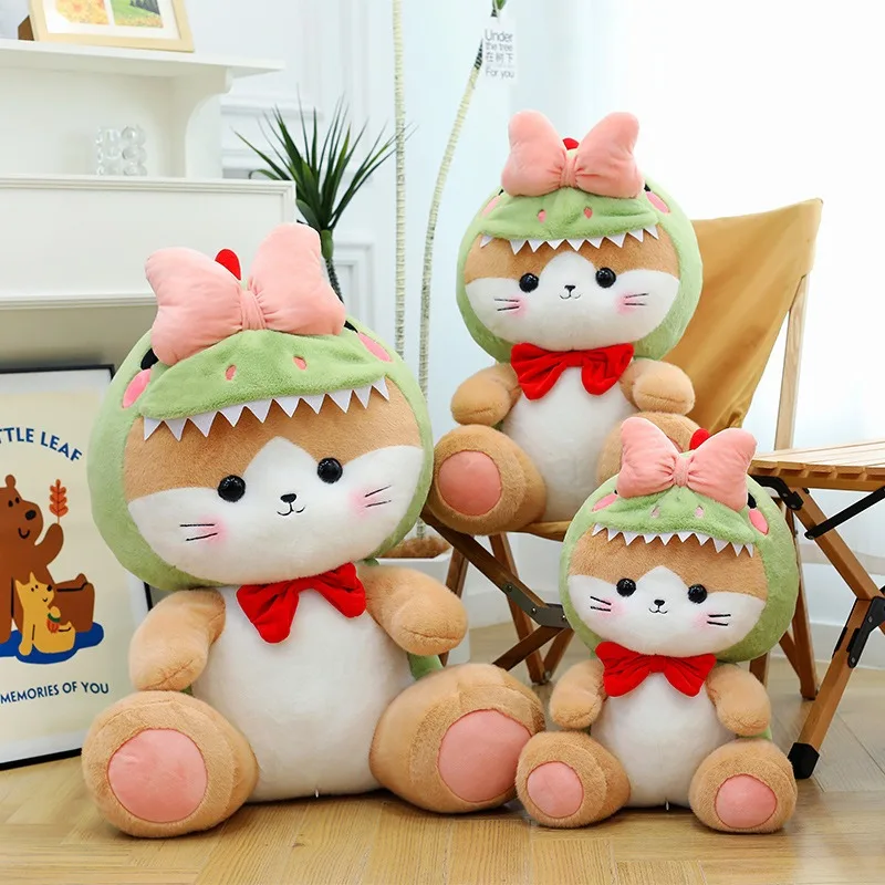 

65cm Kawaii Dinosaur Cat Plush Toy Stuffed Doll Cute Butterfly Cat Doll for Kids Birthday Gift Factory Wholesale Plush Stuffed