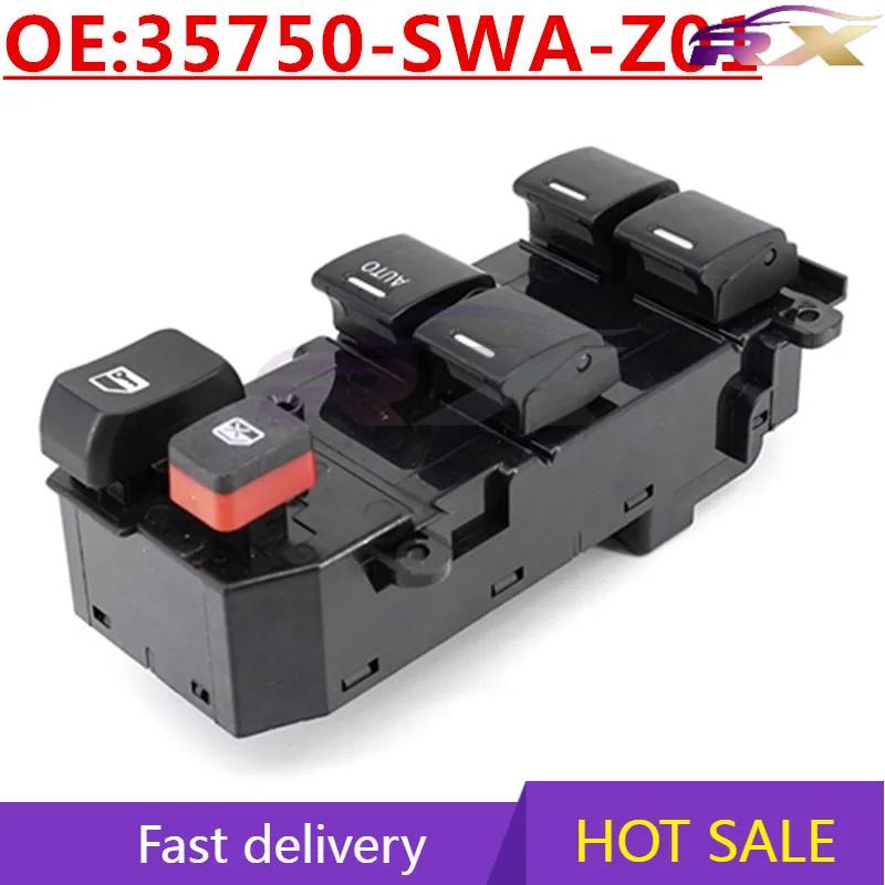 

OEM:35750-SWA-Z01 Power Window Master Control Switch For 2007-2010 Honda CRV