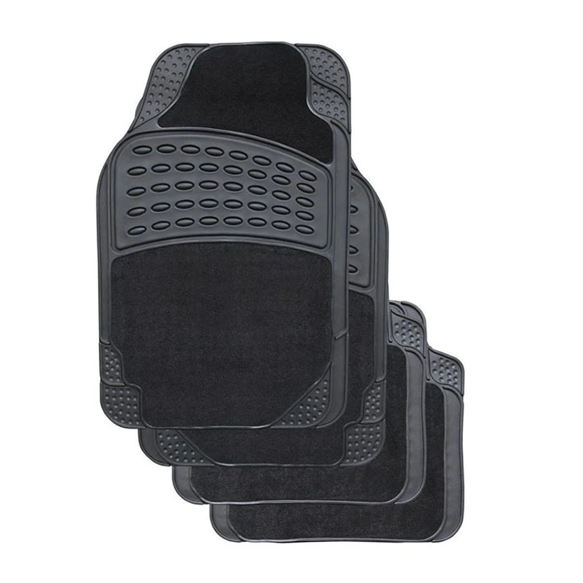 

Heavy Duty 4-Pack PVC Carpet General Motors Floor Mats Off-Road Vehicles All Weather Flooring Rubber Car Mats