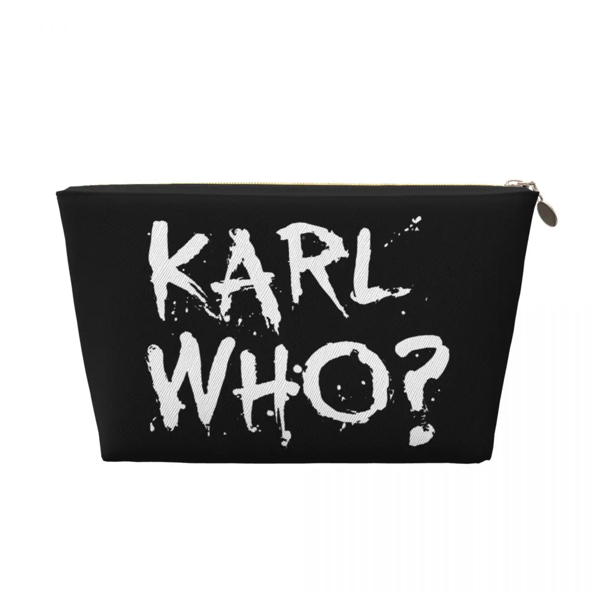 Custom Travel Karl Who Toiletry Bag Portable Cosmetic Makeup Organizer for Women Beauty Storage Dopp Kit Case