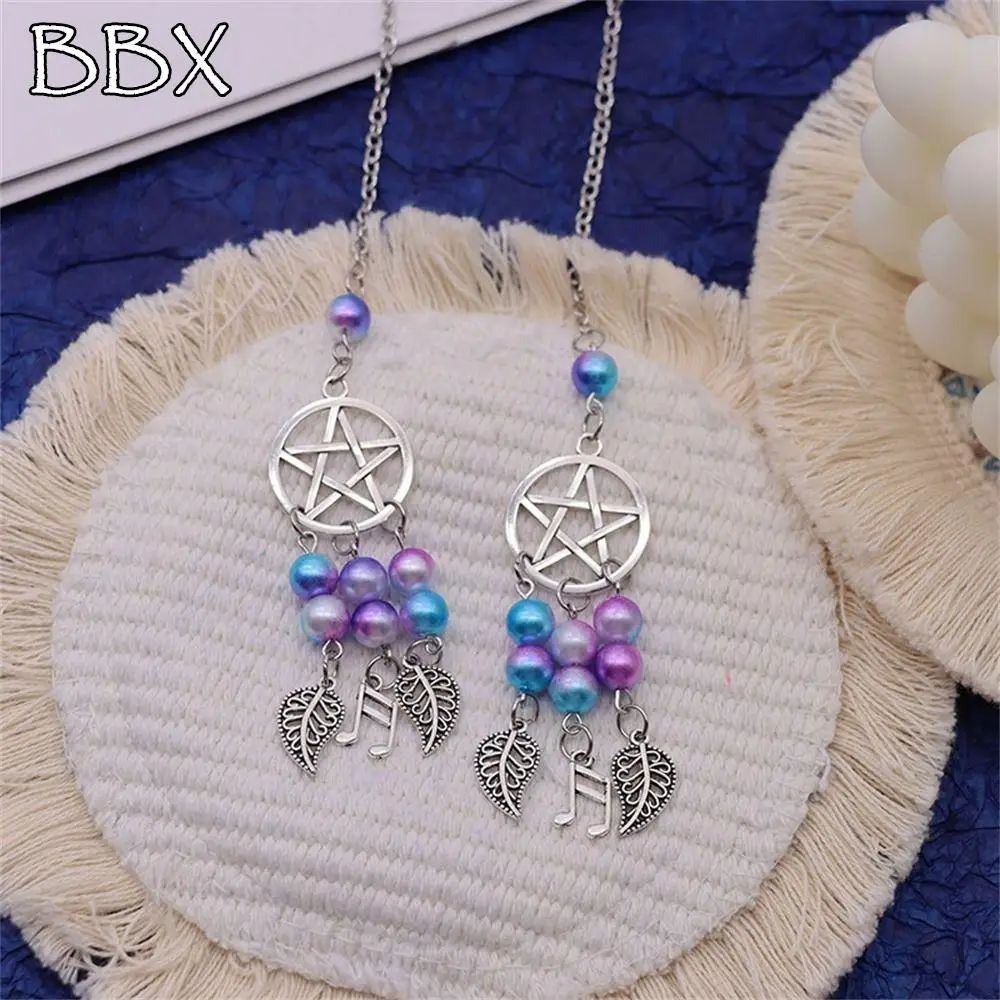 

Beads For Girls Moon Butterfly Pentagram Car Hanging Ornaments Dream Catcher Pendant Car Pendant Rearview Mirror Hanging