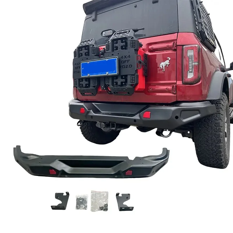 

Suitable for 21-24 Ford Bronco Aluminum Rear Bumper Bumper Crash Bumper, Ford Lie Horse Rear Bumper