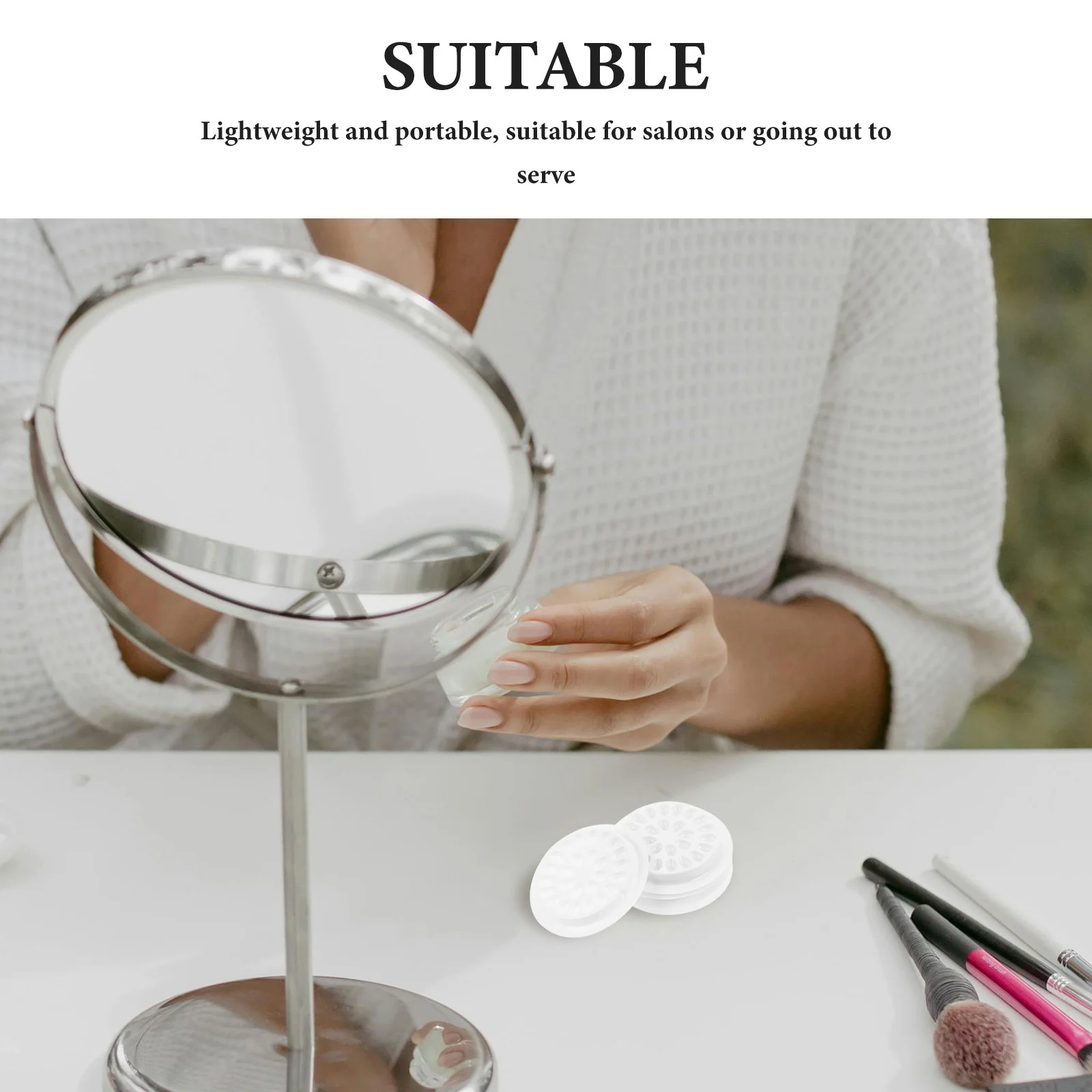 100 pezzi tavolozza di colla per ciglia strumenti per estensione ciglia a forma di fiore organizer leggero resistente allo fuoriuscite per falsi professionali