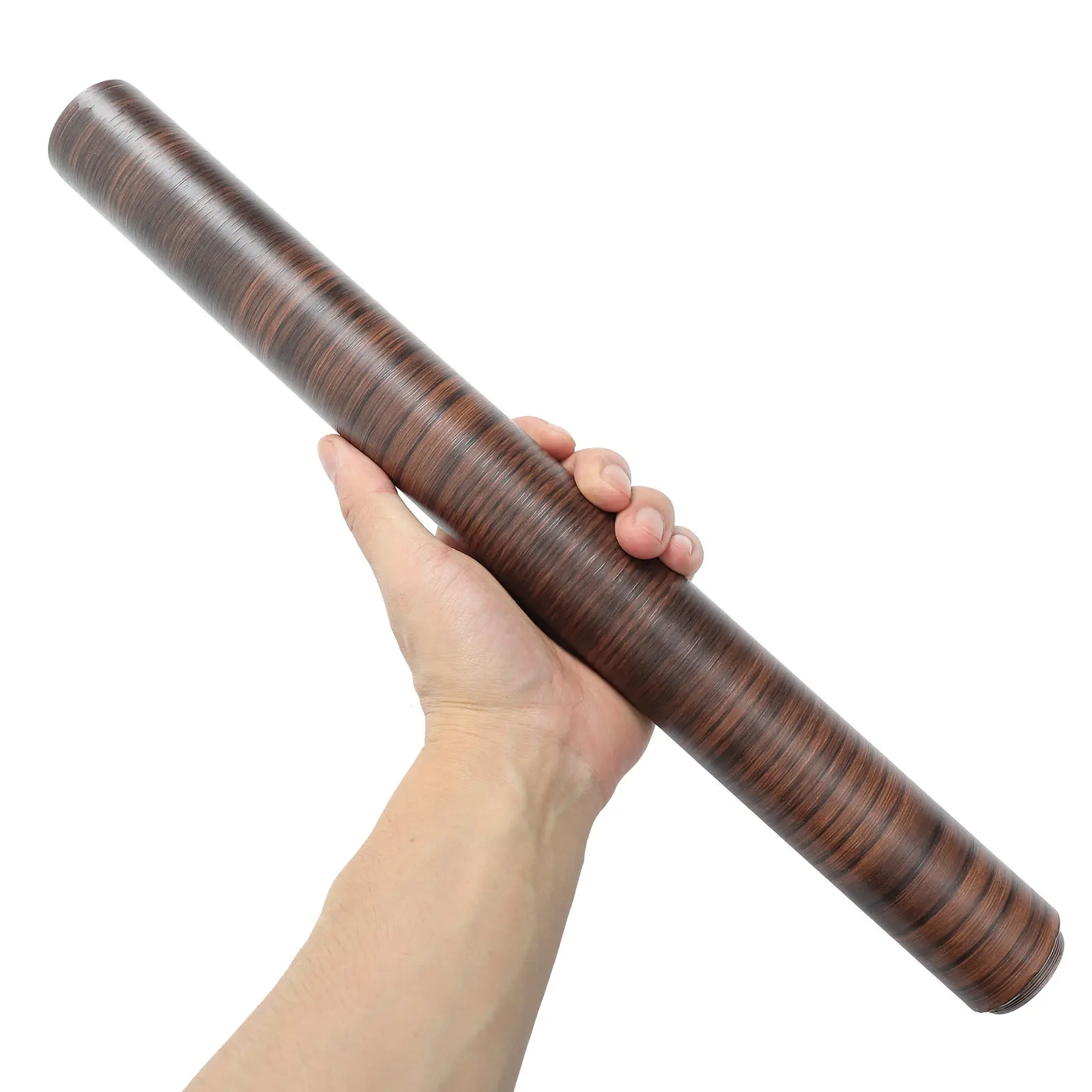 1 Roll Furniture Wood Grain Sticker PVC Peel Stick Wallpaper for Cabinets Shelves Wardrobe Desktop Rustic Wood Grain Decal