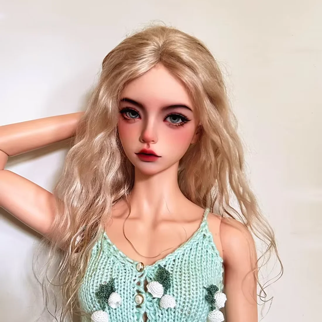Neue Bjd Puppe 1/3 Mari schöne Frau braune Haut Körper Make-up Kopf hochwertiges Harz Spielzeug Geschenk Engel Puppen in Angebote Spot Make-up