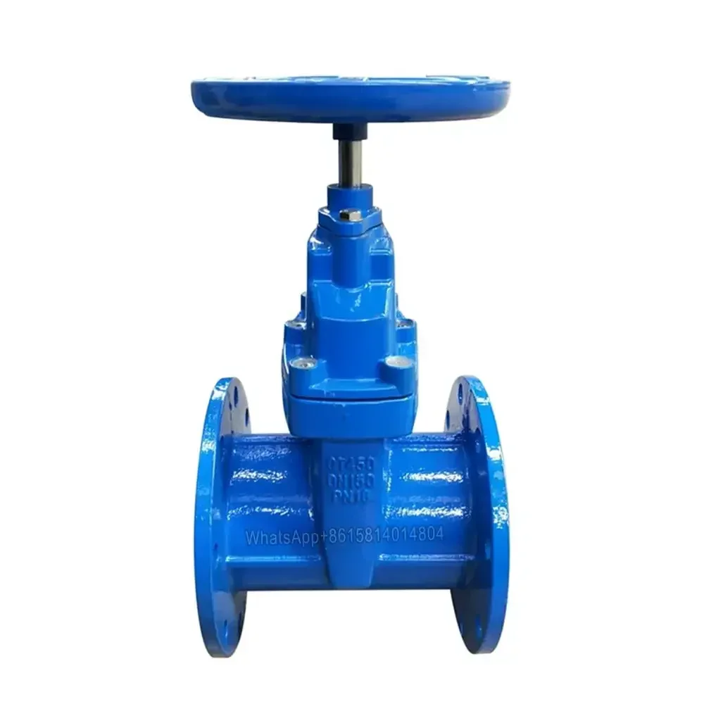 Z45X elastic seat sealing dark rod soft sealing flange gate valve cast iron tap water fire valve switch DN50 DN100