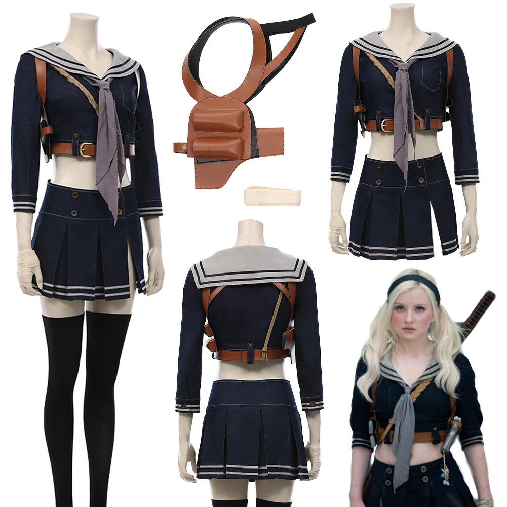 فانتازيا مصاصة لكمة إميلي تأثيري الملابس 2011 فيلم Disfraz زي المرأة الخيال هالوين كرنفال ملابس للحفلات #1