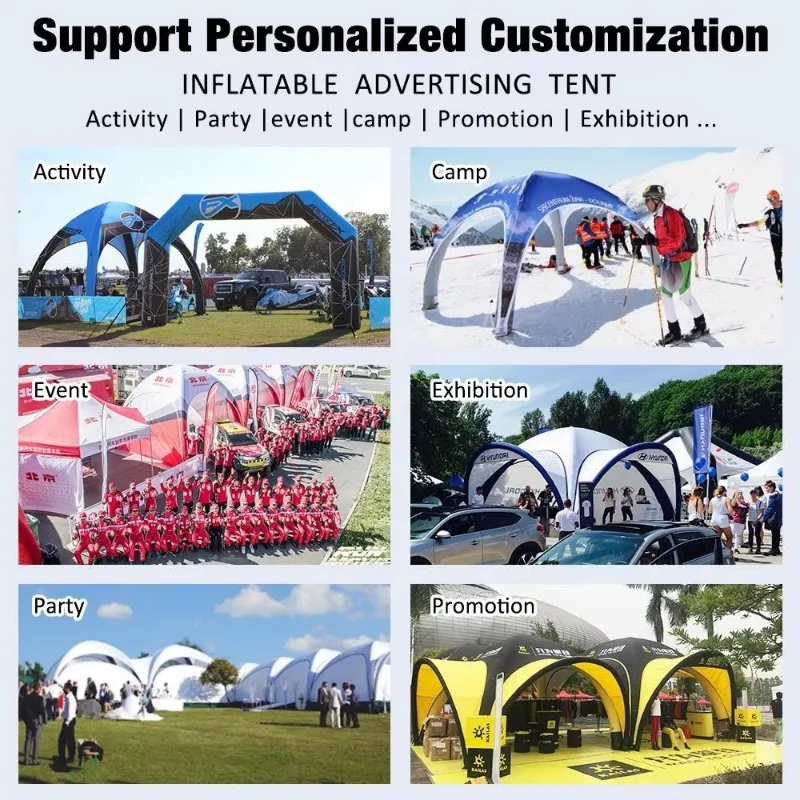 KCCE Outdoor Exhibition Air Dome Tent Advertising Inflatable Patio Event Tent   Logo Inflatable Tent