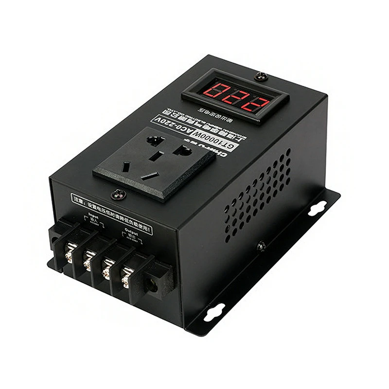 

AC 220V 10000W High Precision Adjustable Thyristor Electronic Voltage Regulator Voltage Regulator SCR Electronic Regulator