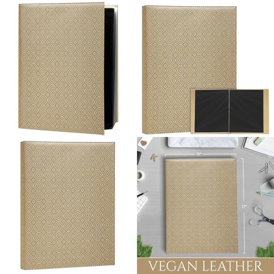 Custodia per portafoglio artistico con buste in plastica - Raccoglitore 11x17 Protezioni da 40 fogli Raccoglitore artistico da 80 pagine per la progettazione di documenti Spartiti I