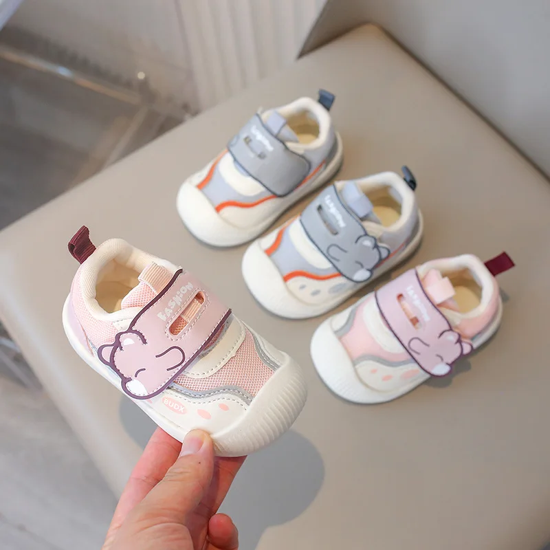 

Popular Girl Sneakers 2025 Autumn New Baby Shoe Soft Sole Walking Shoe1-3y Breathable Girl Shoe Fashion Boy Sneakers Wholesale
