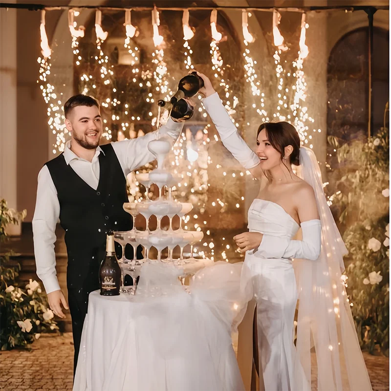 5/7/8 الطبقة الشمبانيا برج نظا - مراجعة Champagne Tower Set وسعره