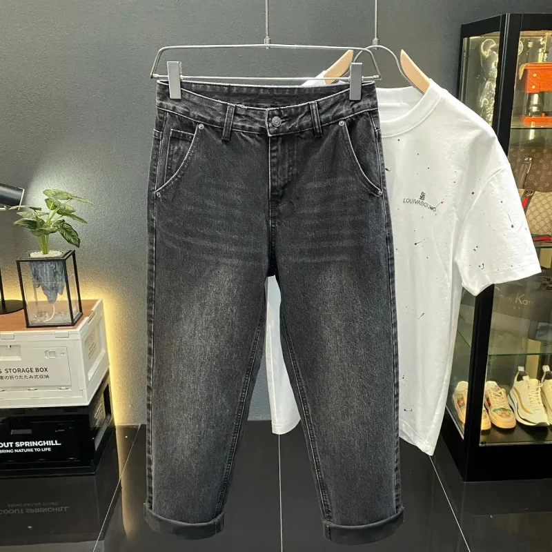 

2026 New Classic Black Jeans For Men Vintage American Style Versatile Loose Straight Casual Long Denim Pants
