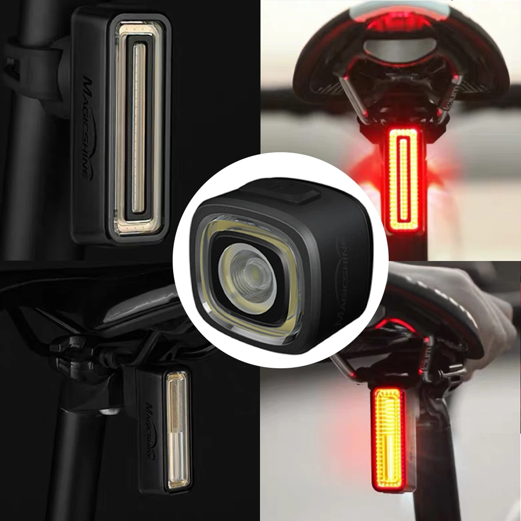 ABS Bicycle Rear Light Detachable IPX6 Waterproof Auto Brake Sensing Bike Cycle Tail Lights City Riding Warning Tools Equipment