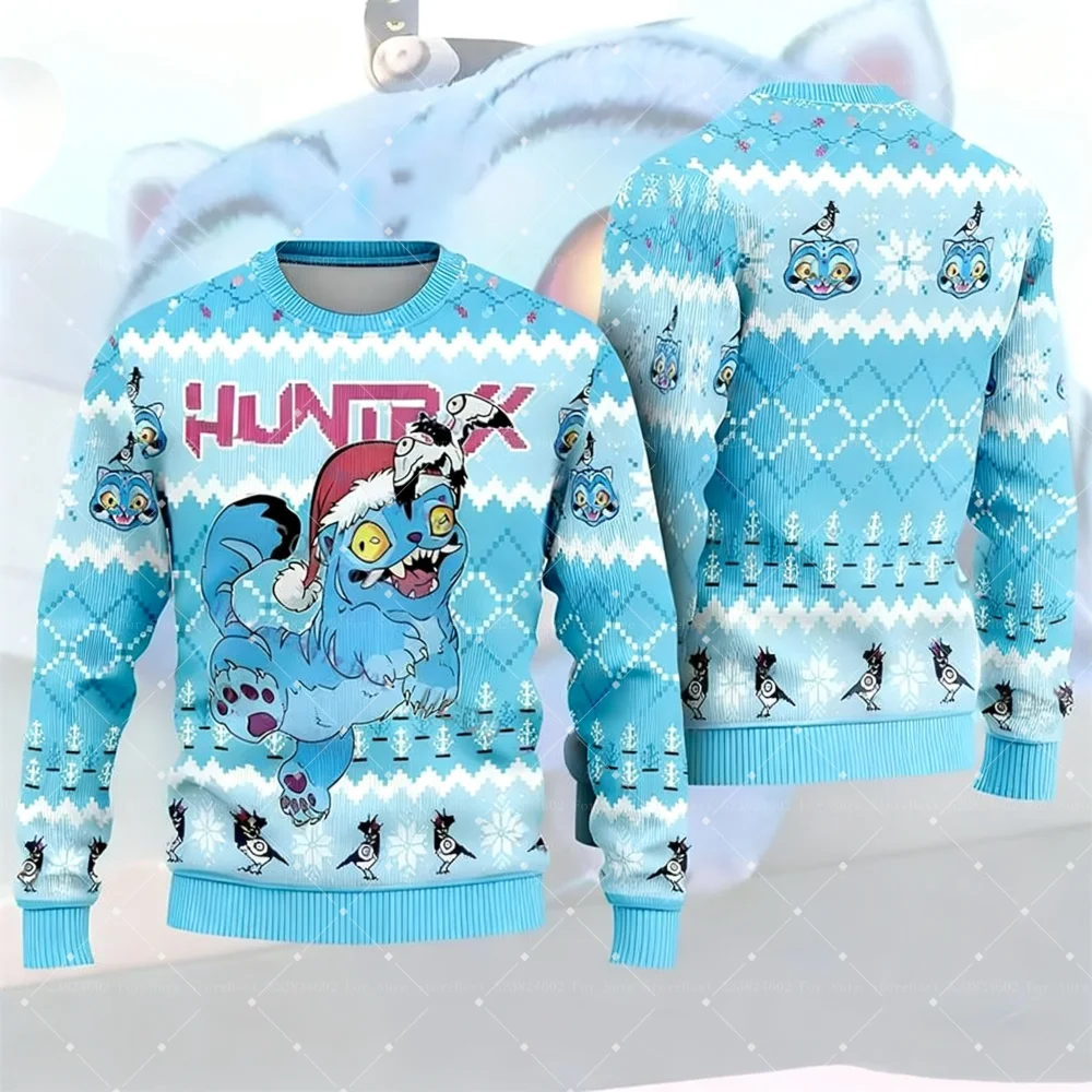 Sweat-shirt de noël KPop Demon Hunters, automne hiver, femmes et hommes, mode Sport décontractée, col rond, vêtements de Cosplay Y2K