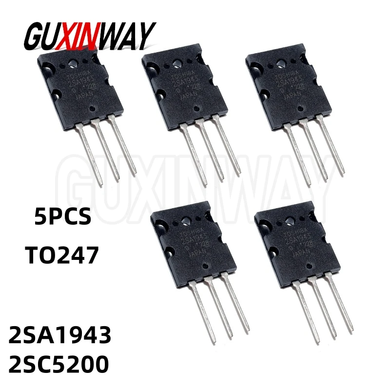 5pcs 100% Original IC Chips TO-247 2SA1943 2SC5200 High-Power 2SC5200 2SA1943 TO247