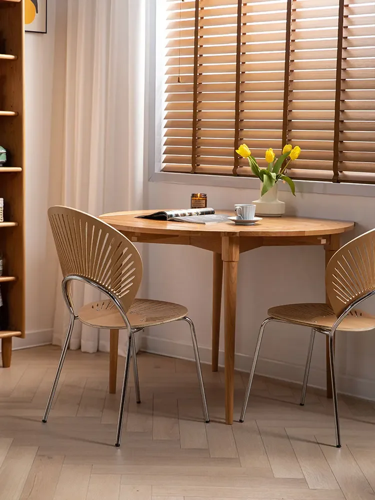 

Nordic Dining Chair Retro Shell Chair Home Modern Minimalist Backrest Chair Furniture