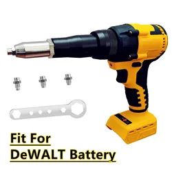 Fit For Dewalt 20V Battery Brushless Rivet Gun 2.4-4.8mm Cordless Rivet Nut Gun Drill Insert Automatic Riveting Power Tools