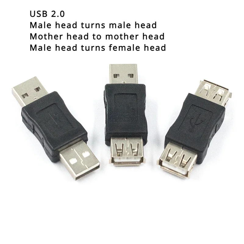 

1/5/10Pcs/lot Connector male/ Female Gender Changer Adapter USB2.0 M-F Extender Connector Converter Coupler