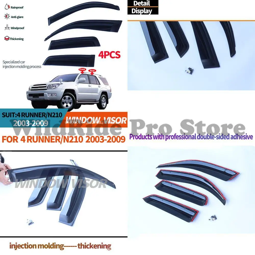 

1 set For Toyota 4Runner Window Rain Visors 2003-2009