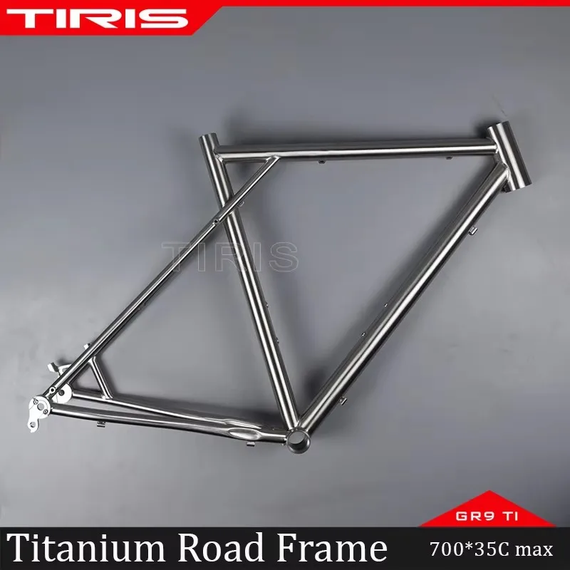 TIRIS-DR3 Road Titanium Bike Frame Cyclocross Touring Bicycle Framework Frameset 700C Custom