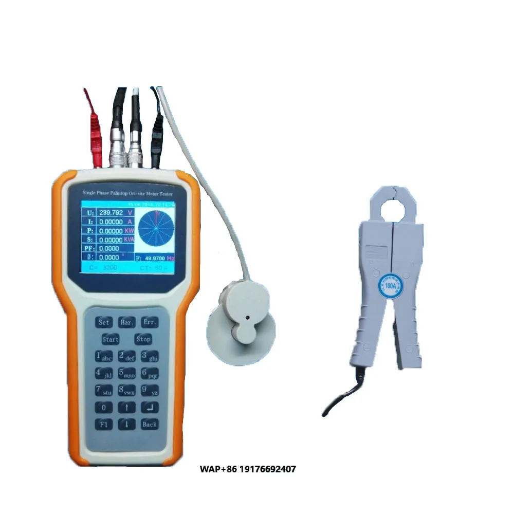 

OS-1000 Single Phase On-site Energy Meter Tester with Current Clamp Meter PC Real-time Meter Tester