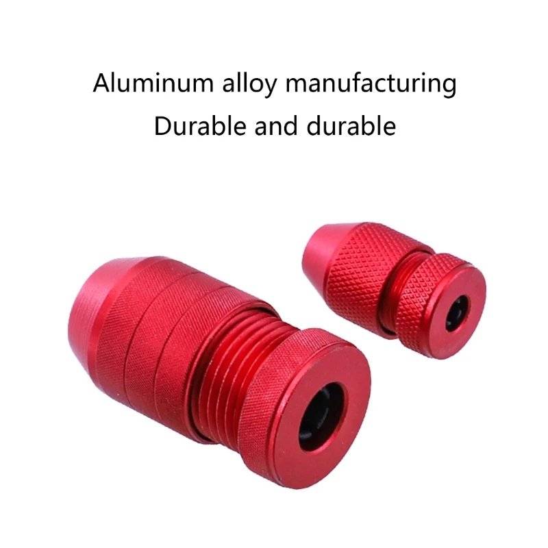 1PC Drill Bit Stop Collar Drill Depth Stop for Drill Bits Aluminum Drill Stop for Woodworking Hand Tools Red