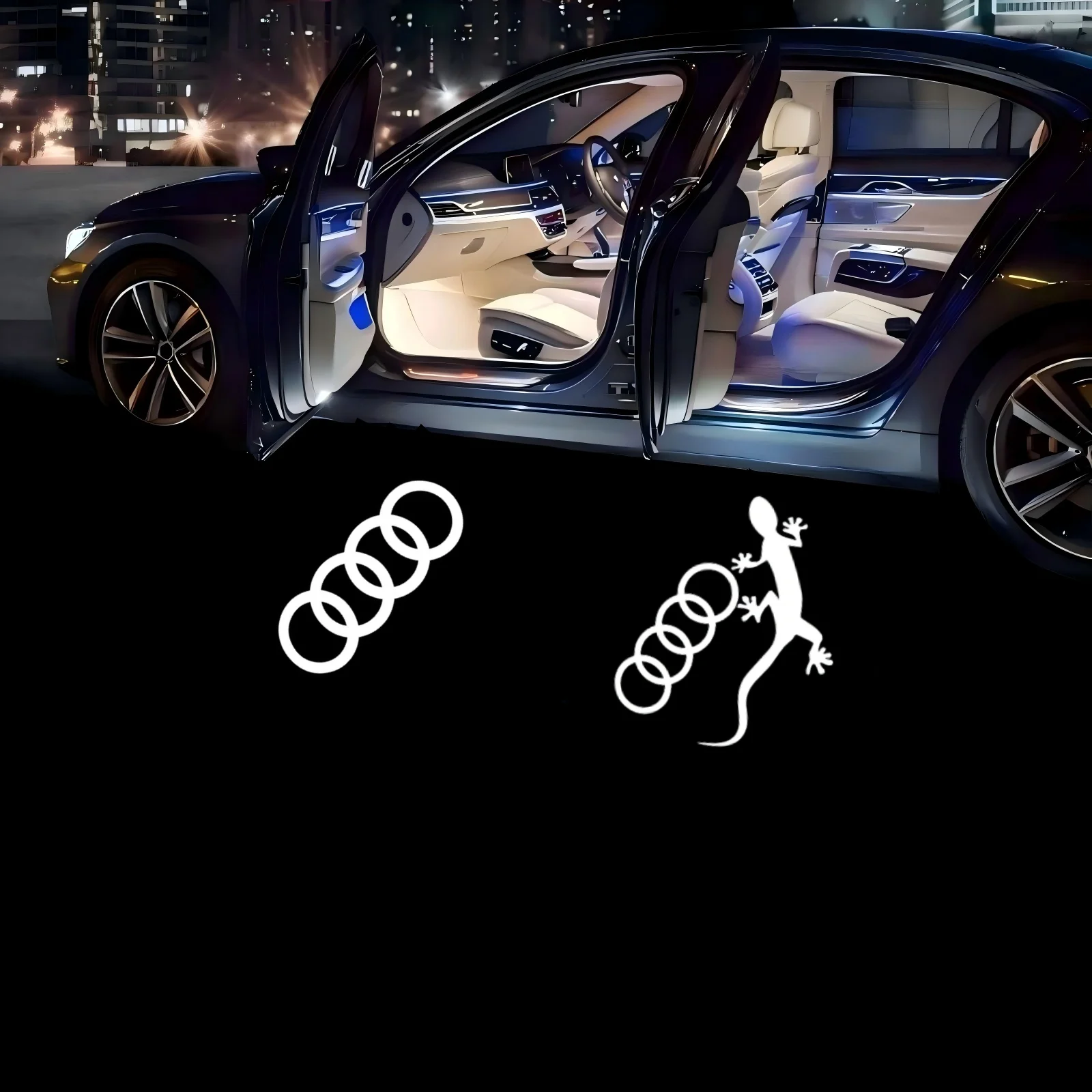 2 шт. светодиодная лампа для проектора дверей автомобиля Ghost Welcome Light для AUDI S Line A4 B8 B7 B6 A7 A8 A3 8V A5 8T Q3 Q5 8R Q7 Q8 A6 C6 C7 C8 S3