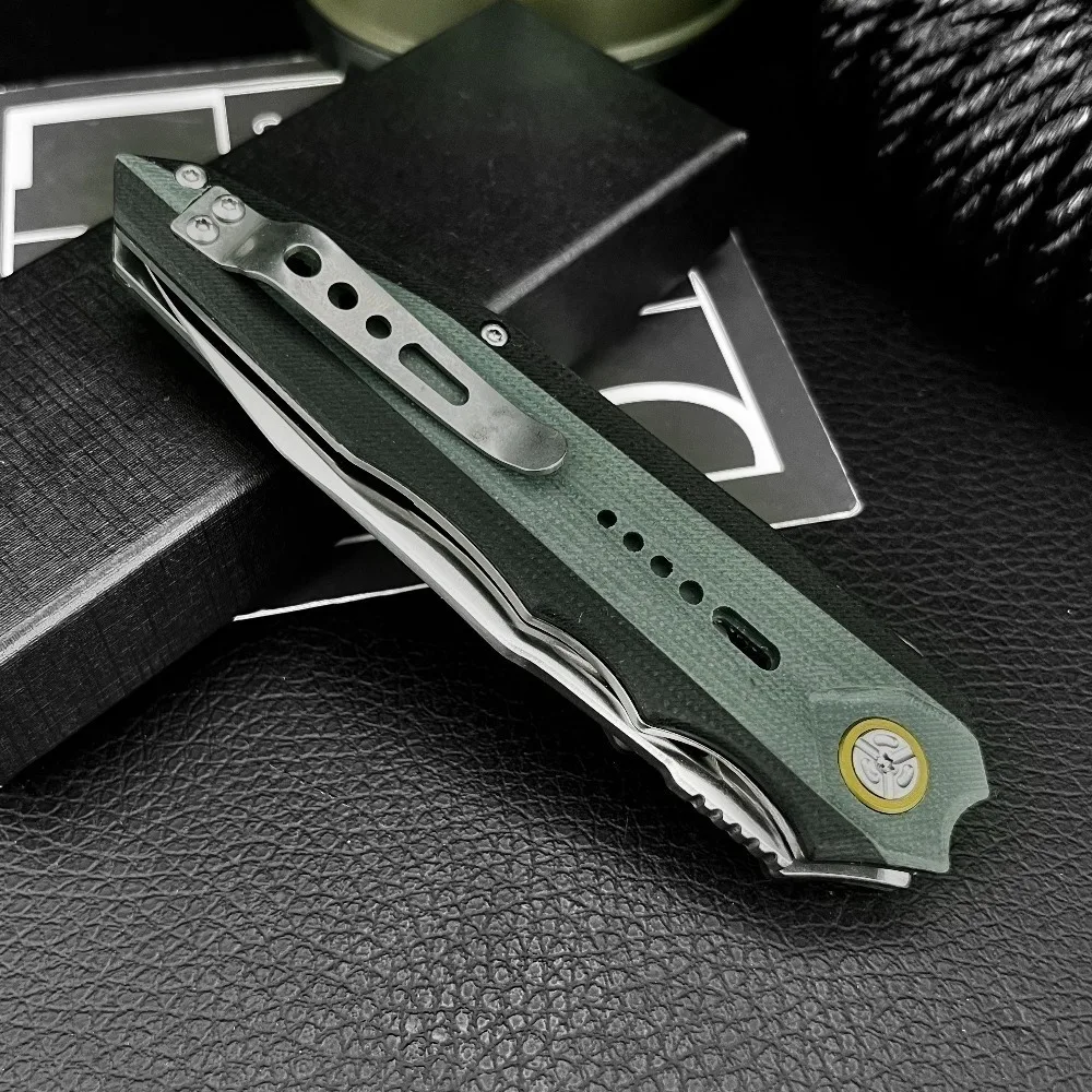 2025 صلابة عالية سكين جيب 8Cr13Mov بليد G10 مقبض فائدة الدفاع عن النفس بقاء السكاكين في الهواء الطلق التخييم الصيد السكاكين #5