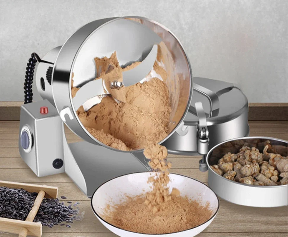 220V 1500G Commercial Grain Grinder High Speed  Cereals Medicinal Materials Spices Powder Crusher Stainless Steel Coffee Grinder