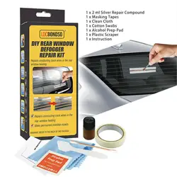 Reparação rápida defogger janela traseira do carro kit de reparo diy riscado quebrado defroster aquecedor grade linhas ferramenta cuidados automóvel acessórios