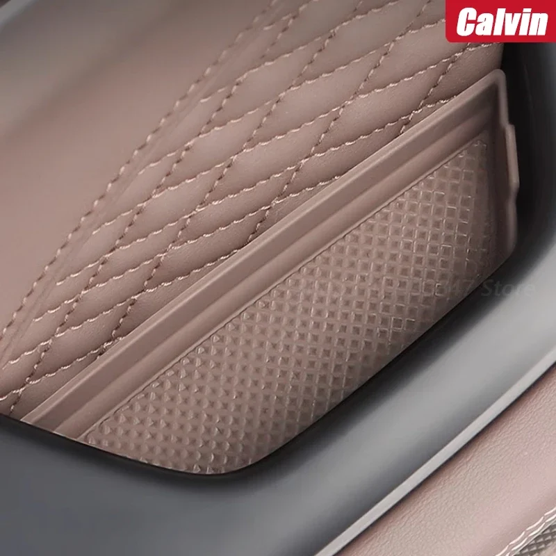 Picture 4: For BYD Han DM-i/EV Door Inner Handle Storage Silicone Pad Armrest Tray Protective Pad Door Storage Box Car Interior Accessories