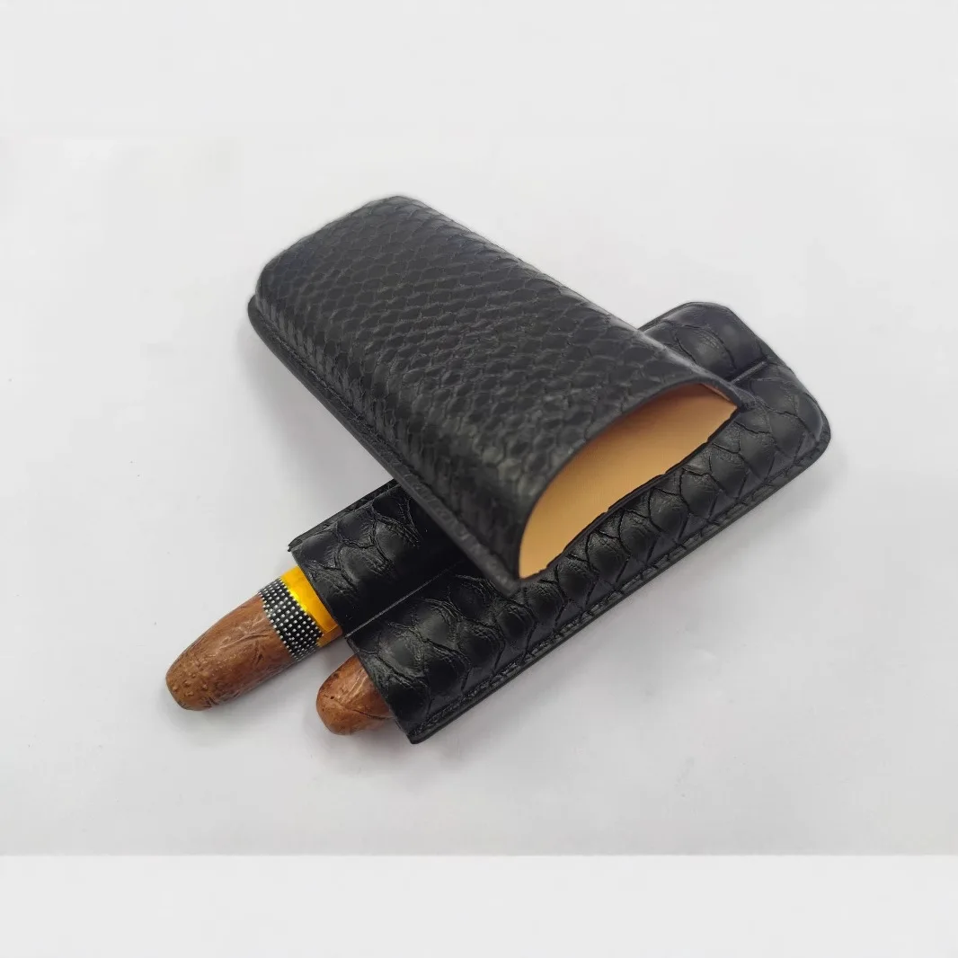 

Тонкий двойной мундштук для сигар — легкий чехол из искусственной кожи для защиты входной панели (подходит для кольцевого калибра 50-60)