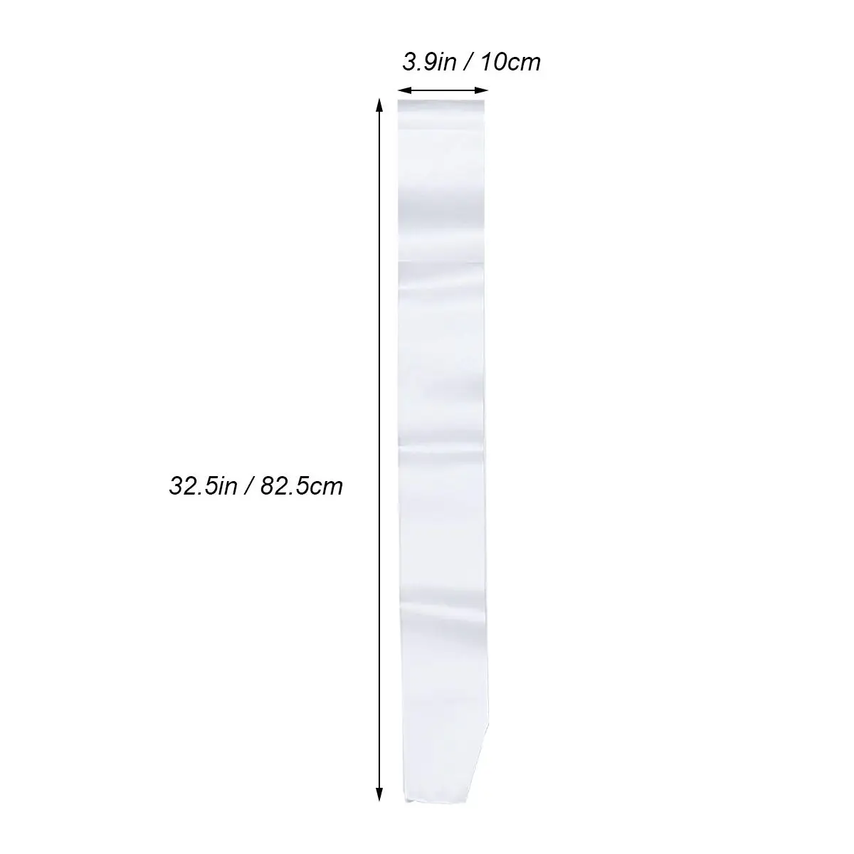 

DIY Blank Sash 79x9 5cm White Plain Satin Sash Plain Gifts for Birthday Hen Shower Bridesmaid Decor