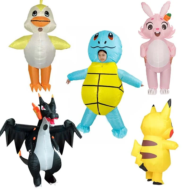 

Popular Anime Turtle Inflatable Costume Tyrannosaurus Rex Party Mascot Costume Set Adult Role-playing Festival Costume