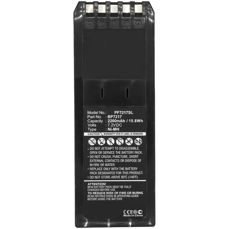 BP7217 PF7217SL 7.2V 2200mAh 15.8Wh Replacement Ni-MH Battery for Fluke 741 741B 743 743B 863 Process Calibrator Digital Battery