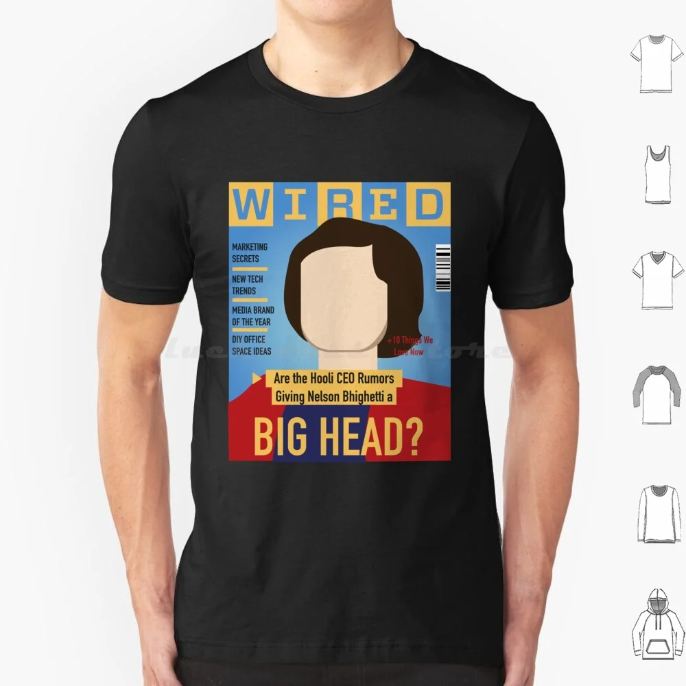 Silicon Valley | Pied Piper | Big Head T Shirt Cotton Men Women Diy Print Silicon Valley Hooli Pied Piper Gavin Belson Richard