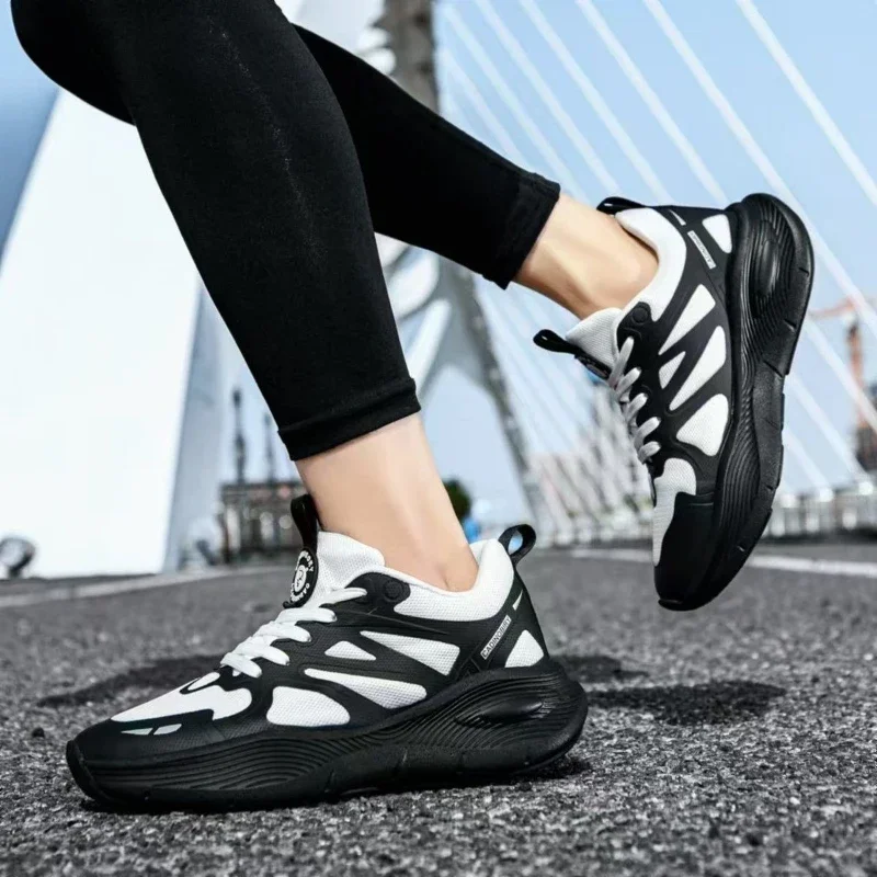 

Легкие кроссовки для бега унисекс, модные дышащие кроссовки из ЭВА, оригинальные спортивные кроссовки на эластичной шнуровке, на платформе