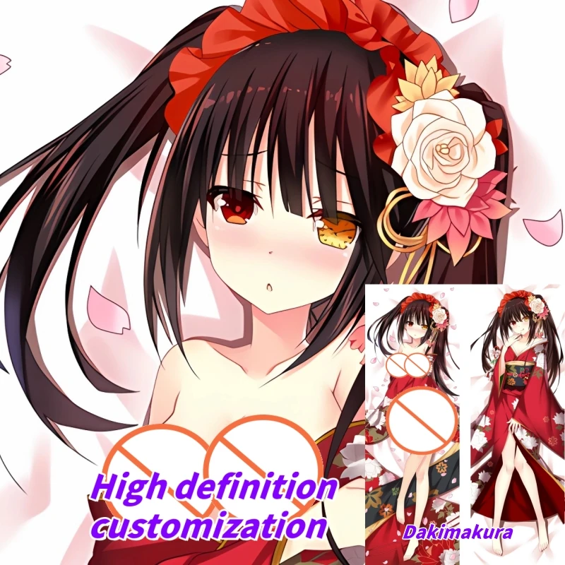 

Dakimakura Anime Pillow Case DATE A LIVE Tokisaki Kurumi Double-sided Print Of Life-size Body Pillowcase Gifts