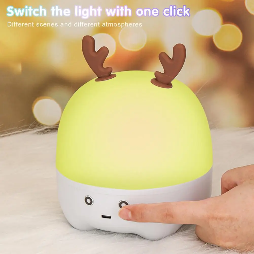 

Speaker Practical 3D Surround Sound Rechargeable Cartoon Deer Bluetooth-compatible5.0 Multifunctional Sound Box for Office