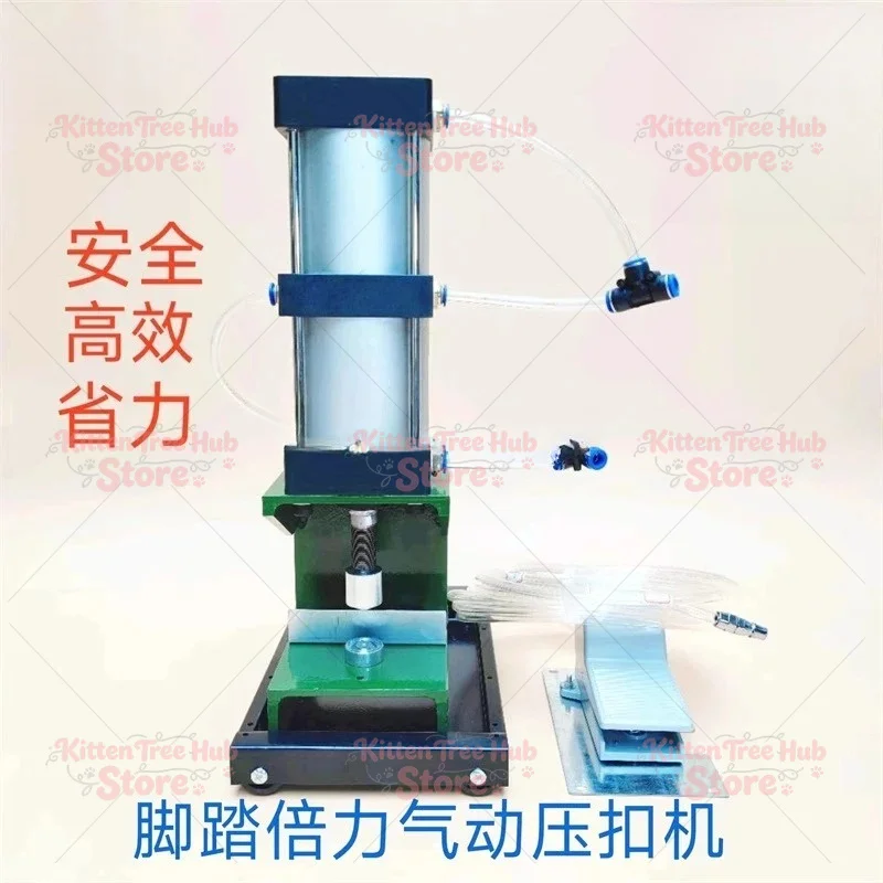Buttonhole Machine Inkjet Fabric Cotton Door Curtain Sunshade Net Leather Rainproof Fabric Tarpaulin Pneumatic Semi-Automatic